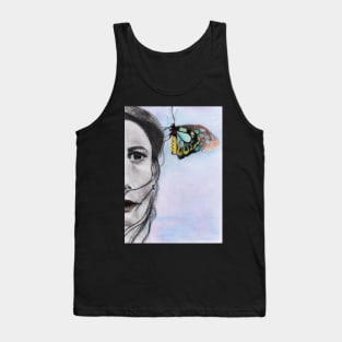 Girl with Butterfly Tank Top